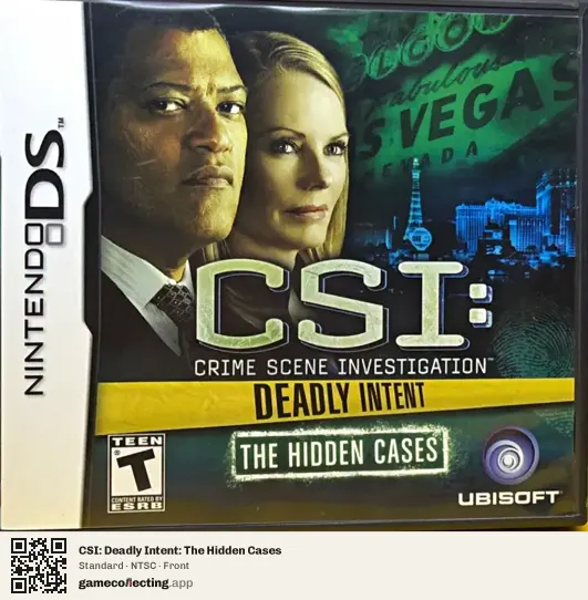 CSI: Deadly Intent: The Hidden Cases Nintendo DS, NTSC box front