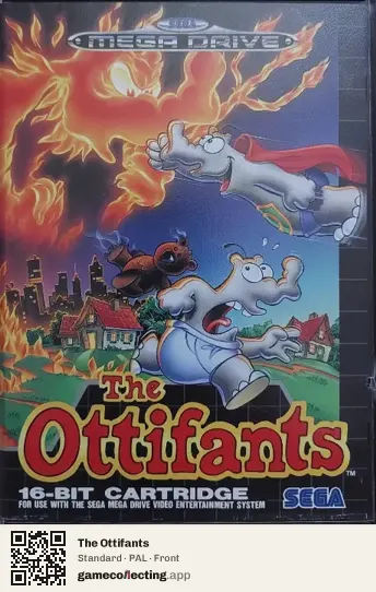 The Ottifants Sega Mega Drive / Genesis, PAL box front