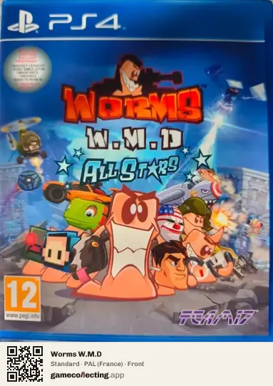 Worms W.M.D PlayStation 4, France box front