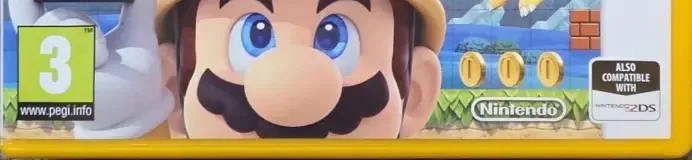 Super Mario Maker for Nintendo 3DS, the PEGI square on its front