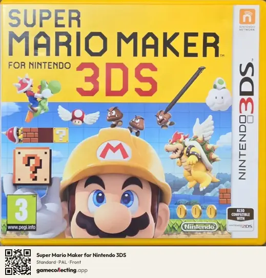 Super Mario Maker for Nintendo 3DS Nintendo 3DS, PAL box front