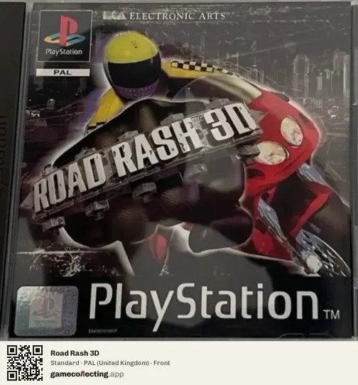 Road Rash 3D PlayStation, United Kingdom box front