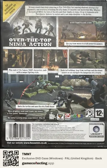 TMNT Computer, United Kingdom box back