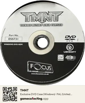 TMNT Computer, PAL disc
