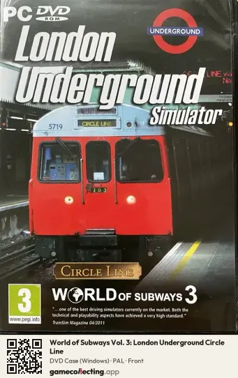 World of Subways Vol. 3: London Underground Circle Line Computer, PAL box front