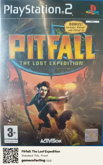 Pitfall: The Lost Expedition PlayStation 2, PAL box front