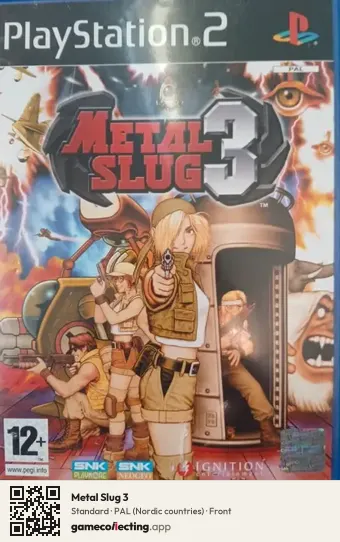 Metal Slug 3 PlayStation 2, Nordic countries box front