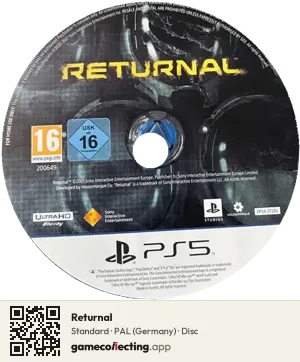 Returnal PlayStation 5, PAL disc