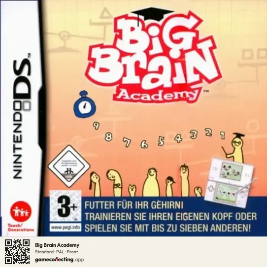 Big Brain Academy Nintendo DS, PAL box front