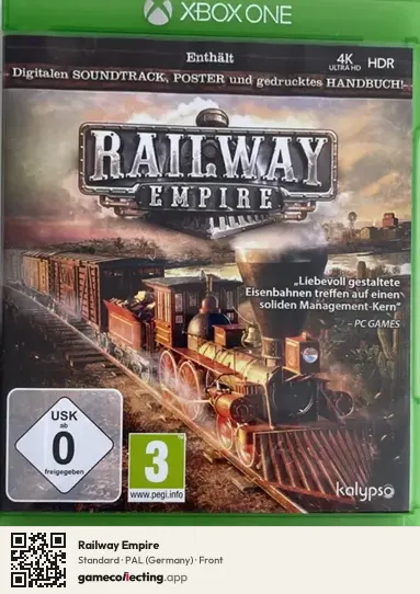 Railway Empire Xbox One, Germany box front