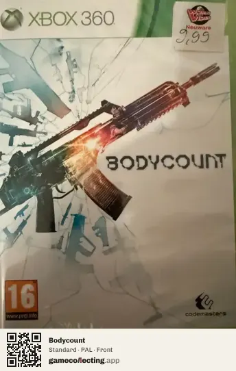 Bodycount Xbox 360, PAL box front