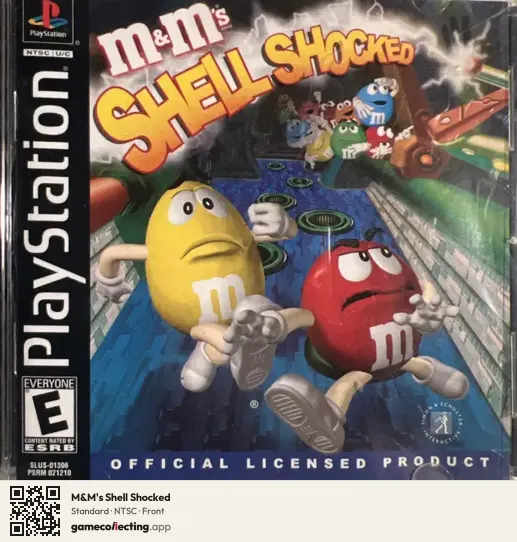 M&M's Shell Shocked PlayStation, NTSC box front