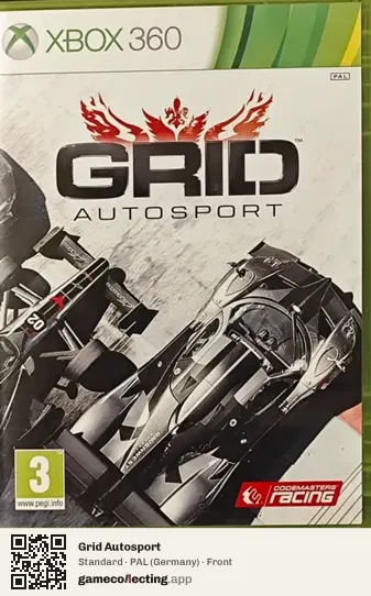 Grid Autosport Xbox 360, Germany box front