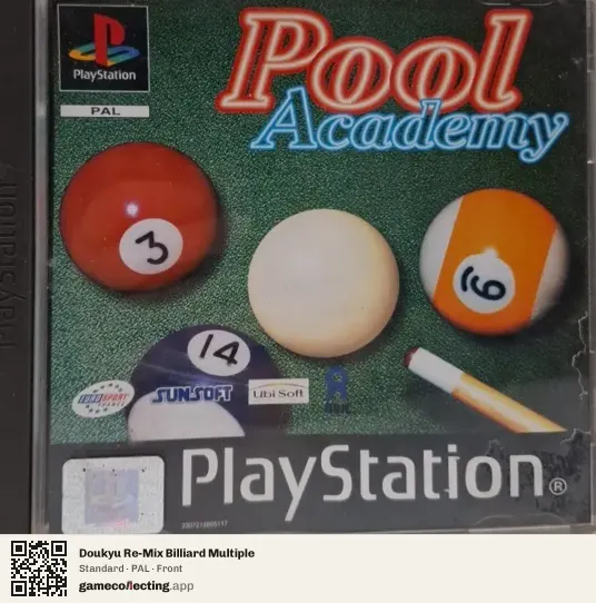 Doukyu Re-Mix Billiard Multiple PlayStation, PAL box front