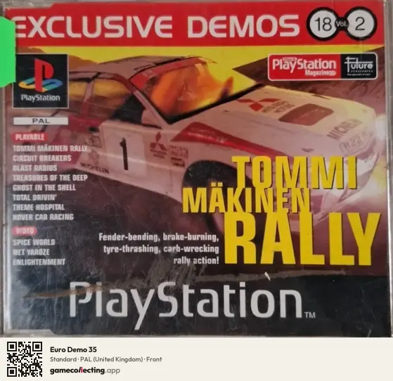 Euro Demo 35 PlayStation, United Kingdom box front