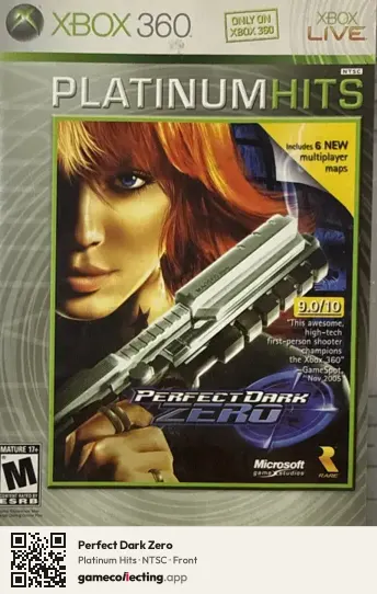 Perfect Dark Zero Xbox 360, NTSC box front