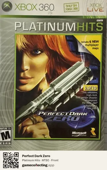 Perfect Dark Zero Xbox 360, NTSC box front