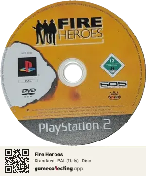 Fire Heroes PlayStation 2, PAL disc