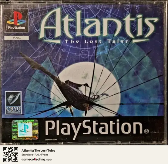 Atlantis: The Lost Tales PlayStation, PAL box front