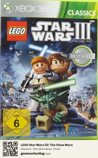 LEGO Star Wars III: The Clone Wars Xbox 360, Germany box front