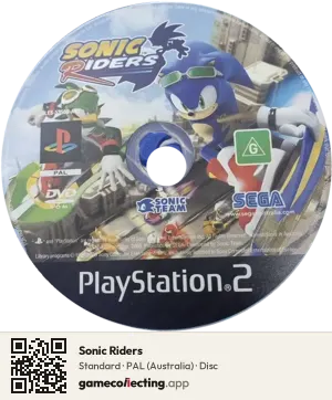 Sonic Riders PlayStation 2, PAL disc