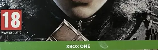 Gears 5, the PEGI square on its front