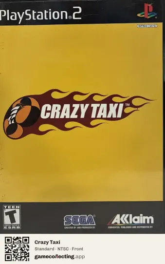Crazy Taxi PlayStation 2, NTSC box front
