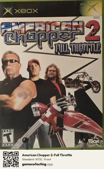 American Chopper 2: Full Throttle Xbox, NTSC box front