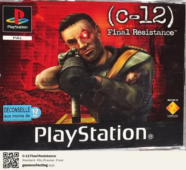 C-12 Final Resistance PlayStation, France box front