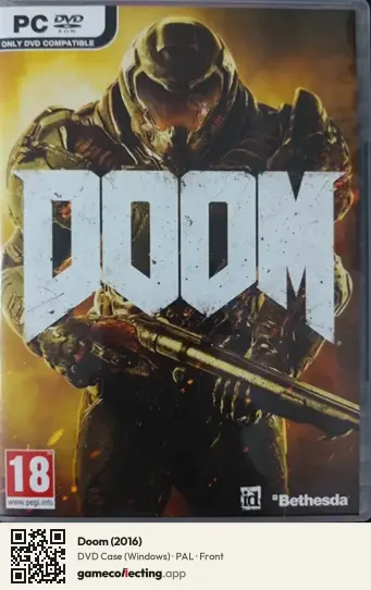 Doom (2016) Computer, PAL box front