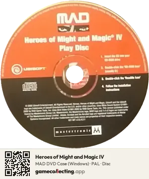 Heroes of Might and Magic IV Computer, PAL disc