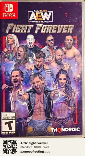 AEW: Fight Forever Nintendo Switch, NTSC box front