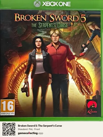 Broken Sword 5: The Serpent's Curse Xbox One, PAL box front