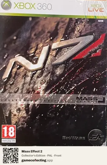 Mass Effect 2 Xbox 360, PAL box front