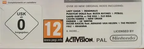 DJ Hero 2, the USK square on its front