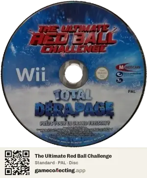 The Ultimate Red Ball Challenge Nintendo Wii, PAL disc