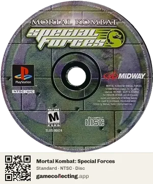 Mortal Kombat: Special Forces PlayStation, NTSC disc
