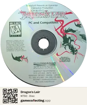 Dragon's Lair Computer, NTSC disc