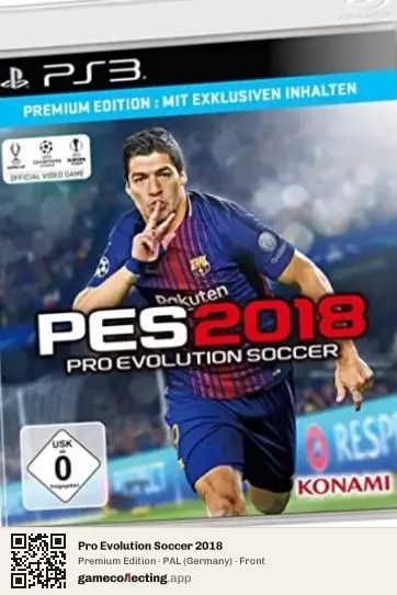 Pro Evolution Soccer 2018 PlayStation 3, Germany box front