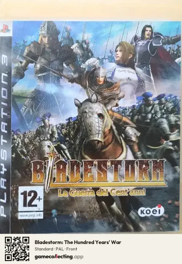 Bladestorm: The Hundred Years' War PlayStation 3, PAL box front