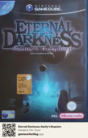 Eternal Darkness: Sanity's Requiem Nintendo GameCube, PAL box front