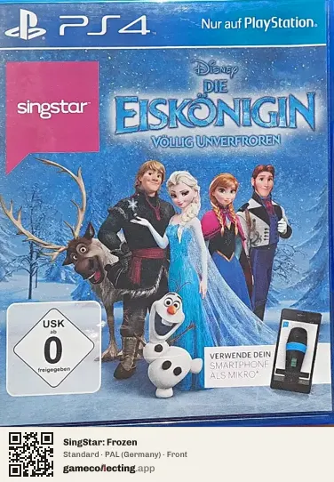 SingStar: Frozen PlayStation 4, Germany box front