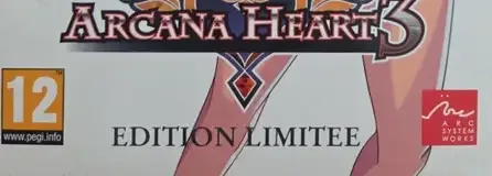 Arcana Heart 3, the PEGI square on its front