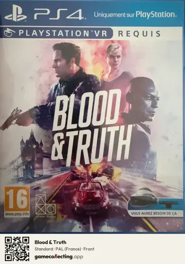 Blood & Truth PlayStation 4, France box front