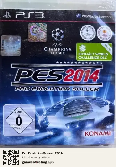 Pro Evolution Soccer 2014 PlayStation 3, Germany box front
