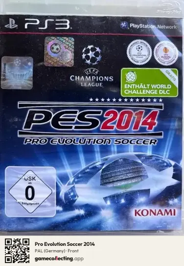 Pro Evolution Soccer 2014 PlayStation 3, Germany box front