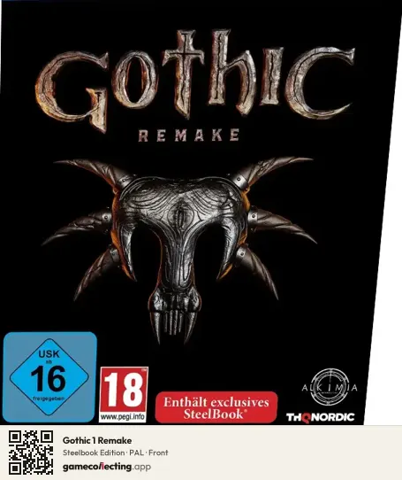 Gothic 1 Remake PlayStation 5, PAL box front