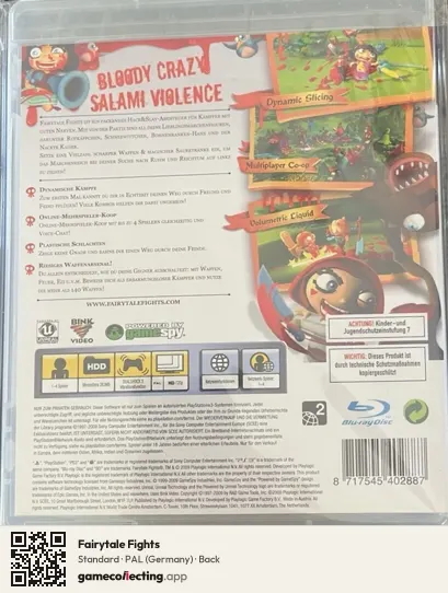 Fairytale Fights PlayStation 3, Germany box back