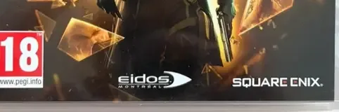 Deus Ex: Human Revolution, the PEGI square on its front