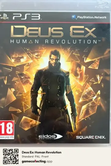 Deus Ex: Human Revolution PlayStation 3, PAL box front